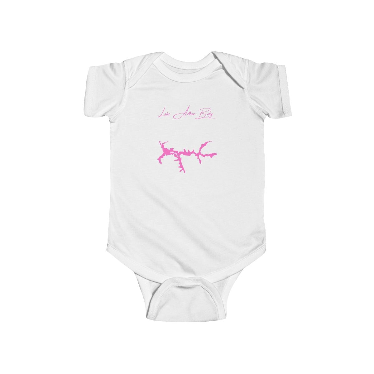 Pennsylvania  Lake  Arthur  Onesie  front  position  view  from  front  white.webp