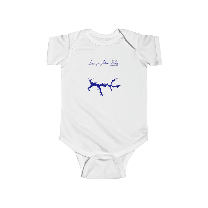 Pennsylvania  Lake  Arthur  Onesie  front  position  view  from  front  white.webp