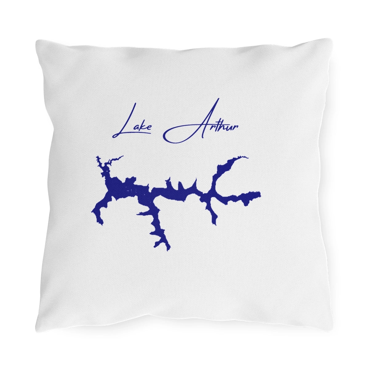 Pennsylvania  Lake  Arthur  Outdoor  Pillow  front  position  view  from  front  16  x  16.webp