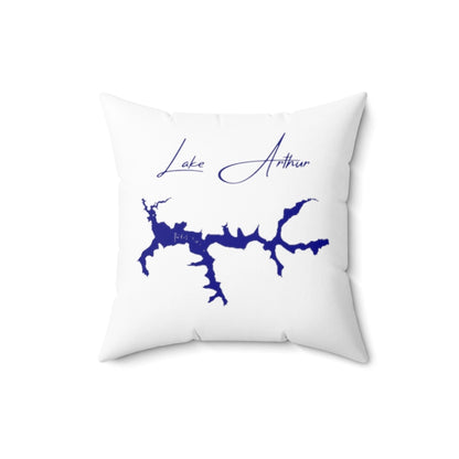 Pennsylvania  Lake  Arthur  Pillow  front  position  view  from  back  16  x  16.webp