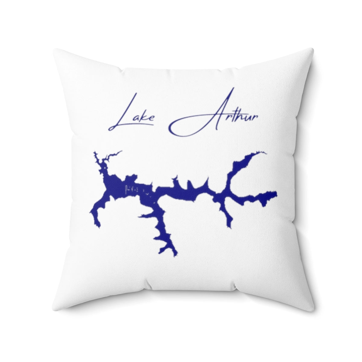 Pennsylvania  Lake  Arthur  Pillow  front  position  view  from  back  20  x  20.webp