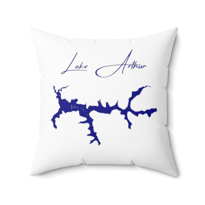 Pennsylvania  Lake  Arthur  Pillow  front  position  view  from  back  20  x  20.webp