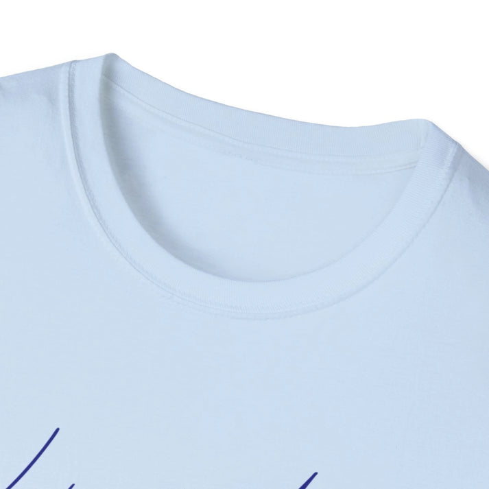 Pennsylvania  Lake  Arthur  T-shirt  other  position  view  from  front-collar-closeup  light  blue.webp