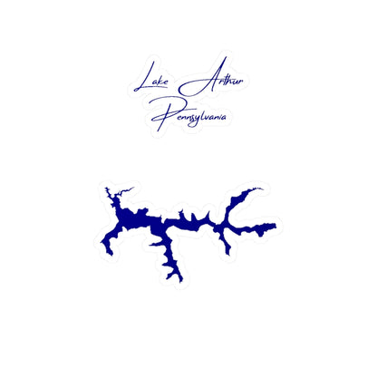 Pennsylvania  Lake  Arthur  Vinyl  Decal  other  position  view  from  front  4  x  6.webp