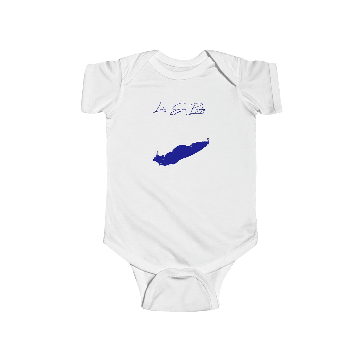 Pennsylvania  Lake  Erie  Onesie  front  position  view  from  front  white.webp
