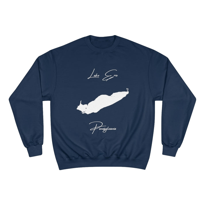 Pennsylvania  Lake  Erie  Sweatshirt  front  position  view  from  front  navy.webp