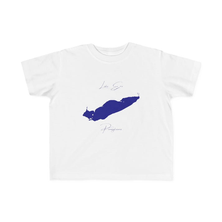 Pennsylvania  Lake  Erie  Toddler  T-shirt  front  position  view  from  front  white.webp
