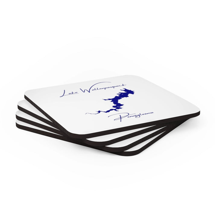 Pennsylvania  Lake  Wallenpaupack  Coaster  Set  front  position  view  from  stacked  3.75  x  3.75.webp