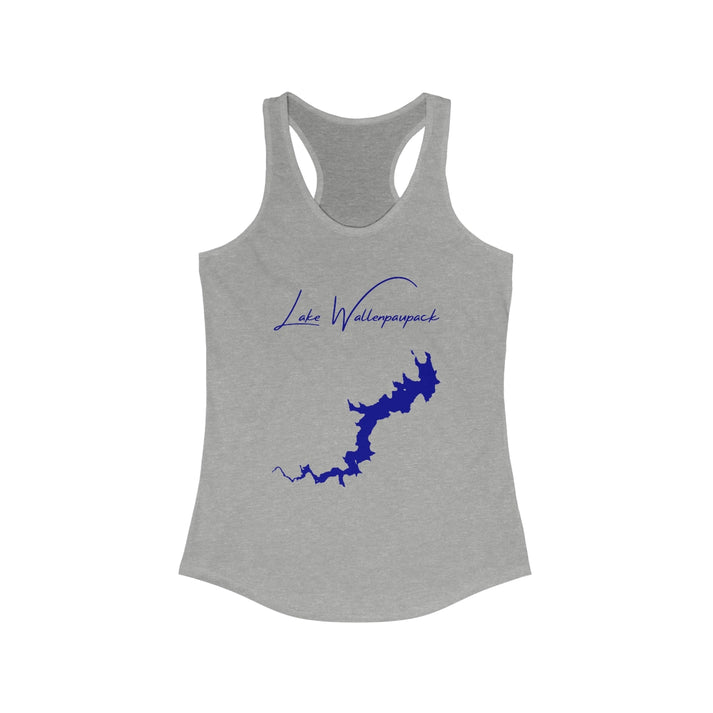 Pennsylvania  Lake  Wallenpaupack  Racerback-Tank  front  position  view  from  front  heather  grey.webp