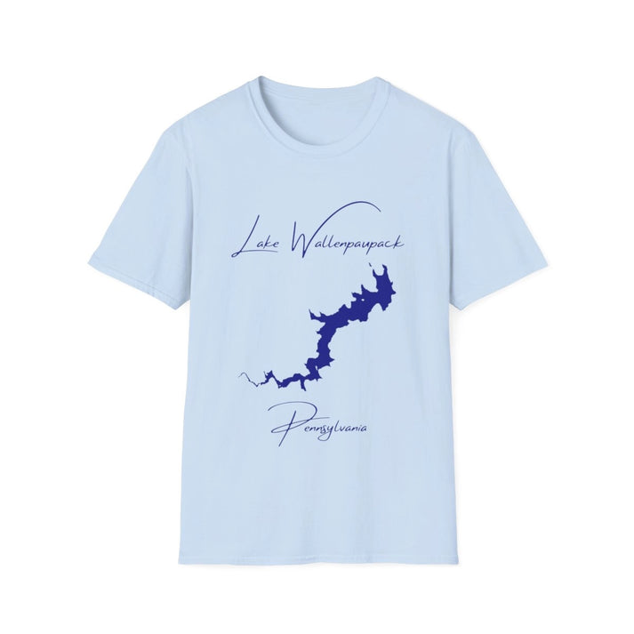 Pennsylvania  Lake  Wallenpaupack  T-shirt  front  position  view  from  front  light  blue.webp