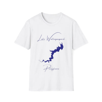 Pennsylvania  Lake  Wallenpaupack  T-shirt  front  position  view  from  front  white.webp