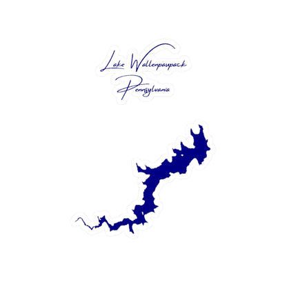 Pennsylvania  Lake  Wallenpaupack  Vinyl  Decal  other  position  view  from  front  4  x  6.webp