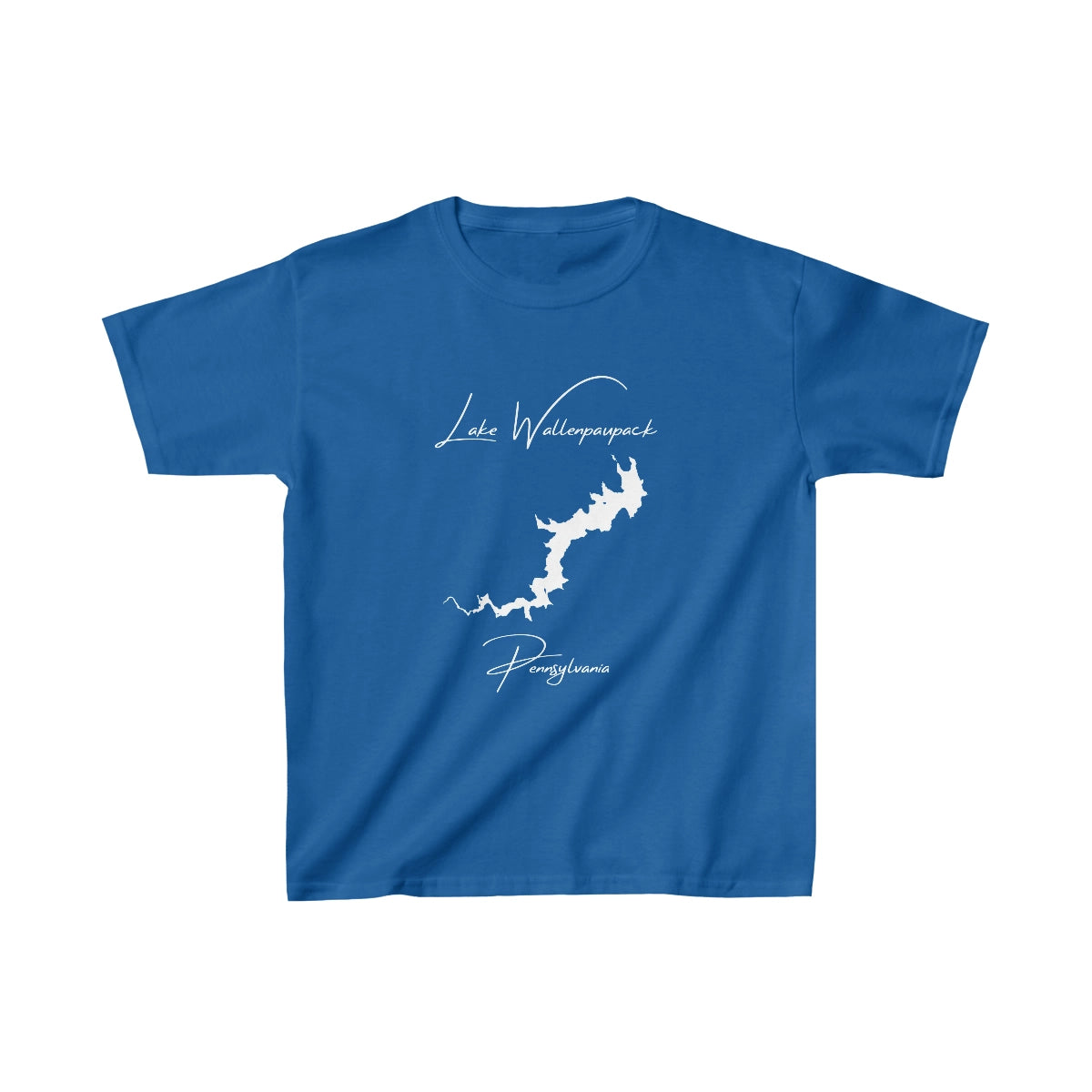 Pennsylvania  Lake  Wallenpaupack  Youth  T-shirt  front  position  view  from  front  royal.webp