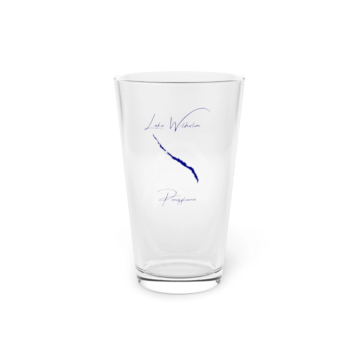 Pennsylvania  Lake  Wilhelm  16oz  Pint  Glass  front  position  view  from  front  16oz.webp
