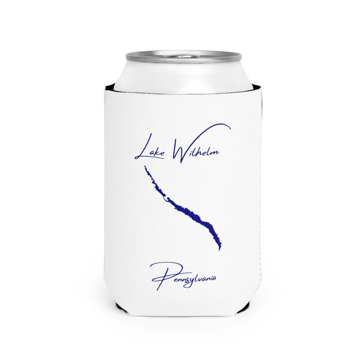 Pennsylvania  Lake  Wilhelm  Can  Koozie  front  position  view  from  front-2  white.webp