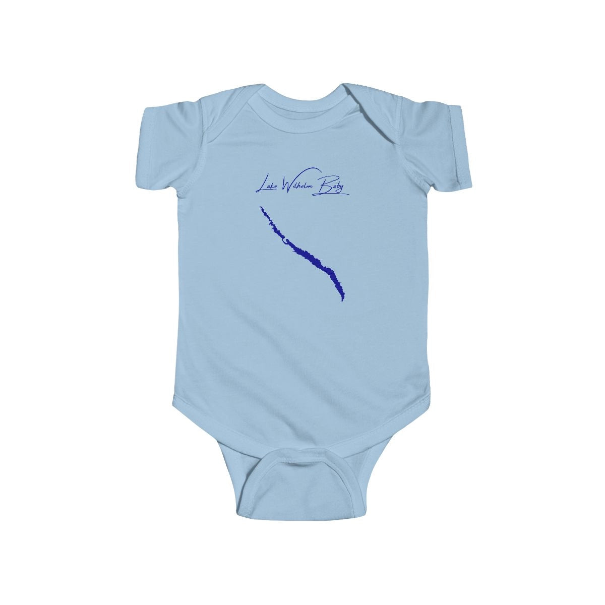 Pennsylvania  Lake  Wilhelm  Onesie  front  position  view  from  front  light  blue.webp