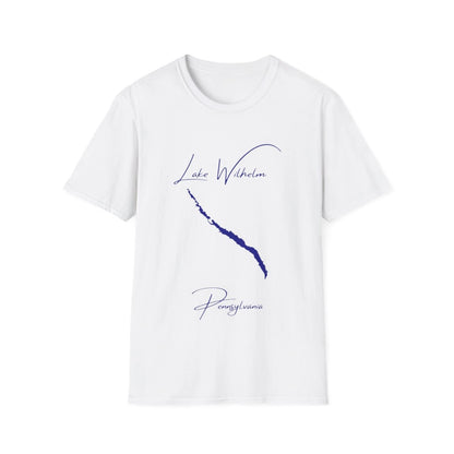 Pennsylvania  Lake  Wilhelm  T-shirt  front  position  view  from  front  white.webp