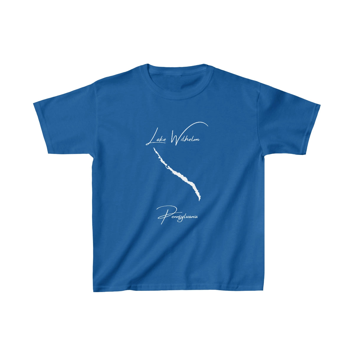 Pennsylvania  Lake  Wilhelm  Youth  T-shirt  front  position  view  from  front  royal.webp