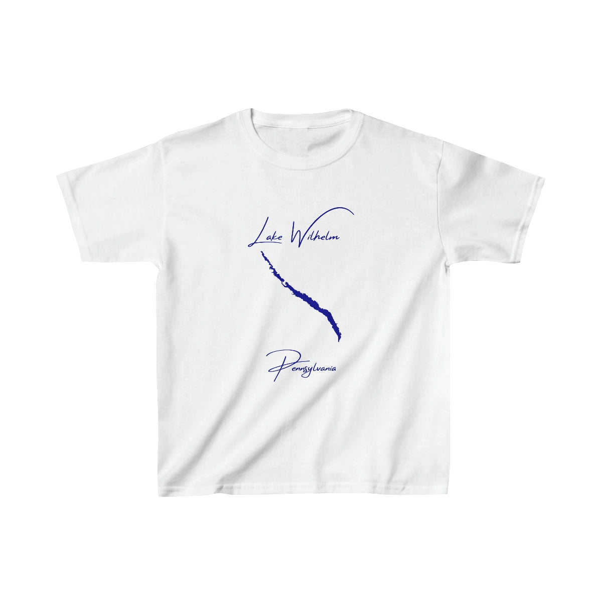 Pennsylvania  Lake  Wilhelm  Youth  T-shirt  front  position  view  from  front  white.webp