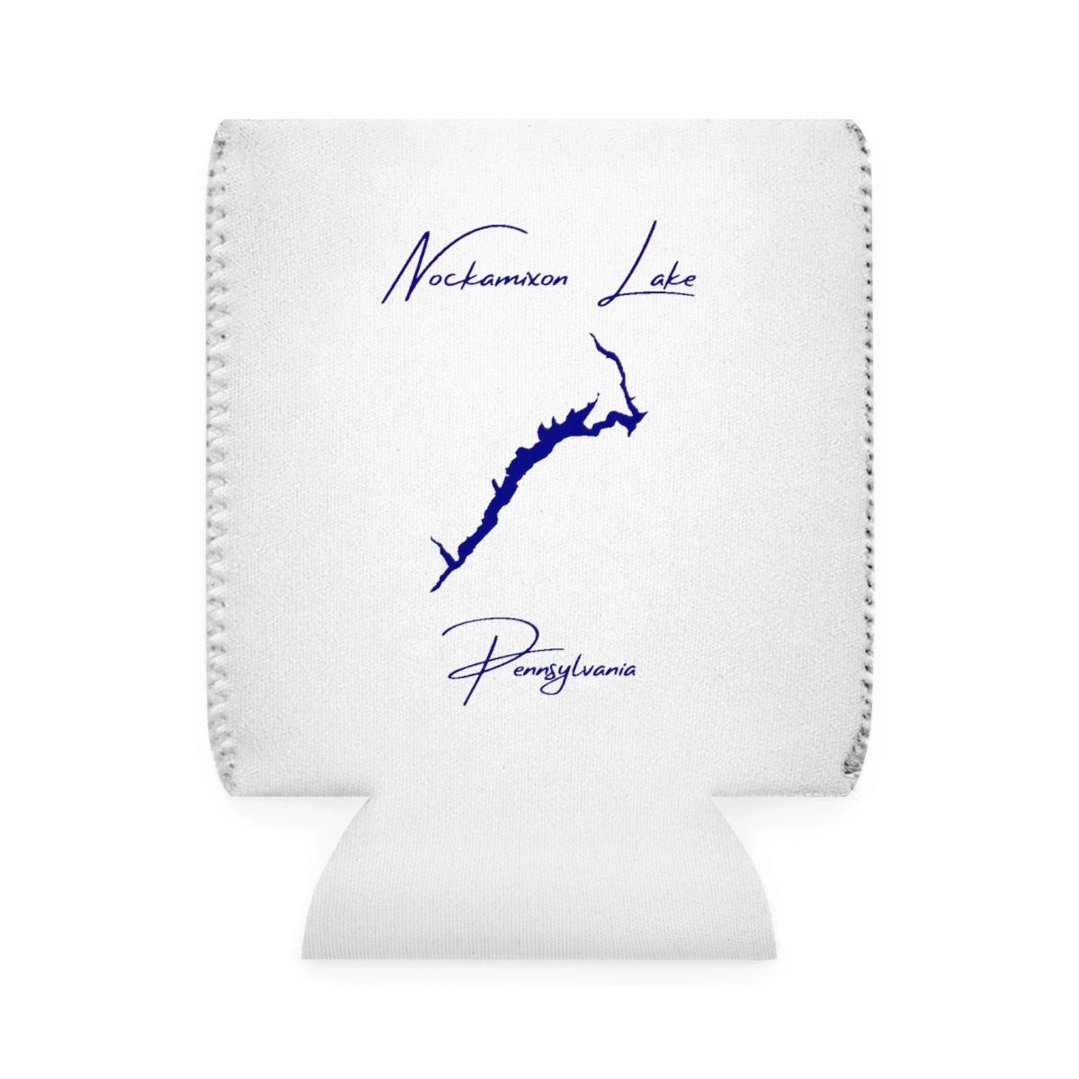 Pennsylvania  Nockamixon  Lake  Can  Koozie  front  position  view  from  front-1  white.webp