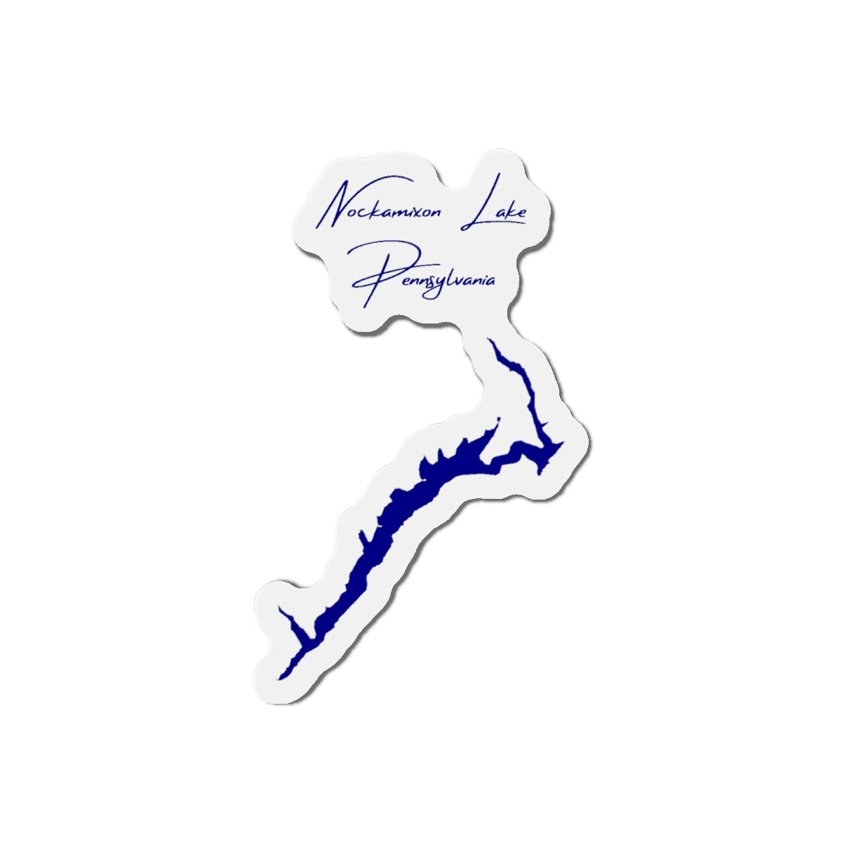 Pennsylvania  Nockamixon  Lake  Die  Cut  Magnet  front  position  view  from  front  4  x  4.webp