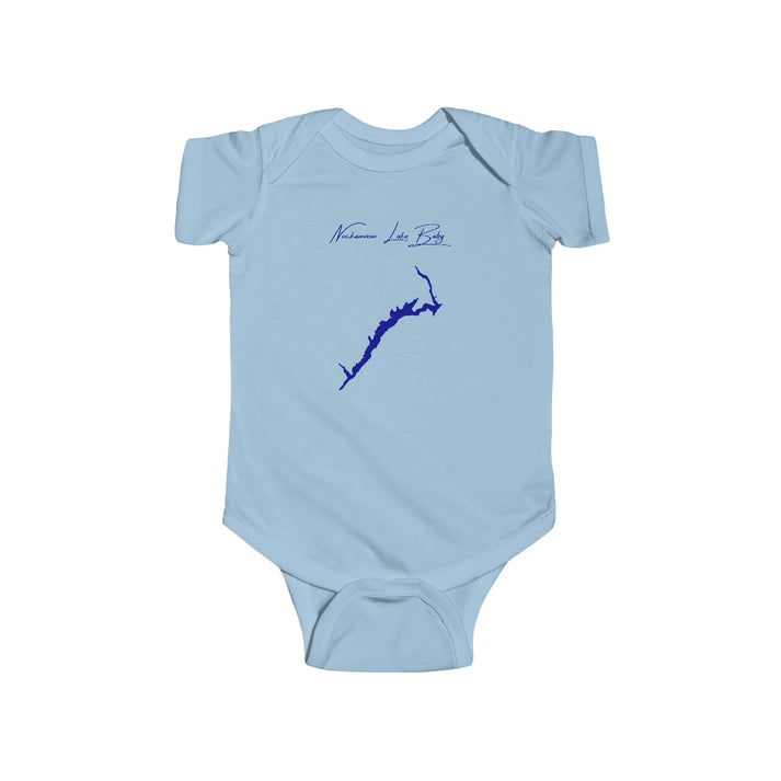 Pennsylvania  Nockamixon  Lake  Onesie  front  position  view  from  front  light  blue.webp