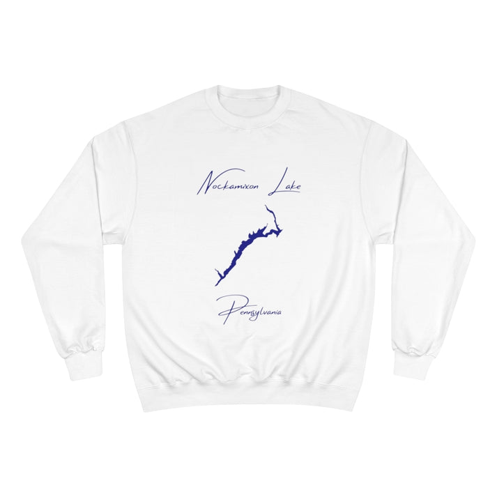 Pennsylvania  Nockamixon  Lake  Sweatshirt  front  position  view  from  front  white.webp