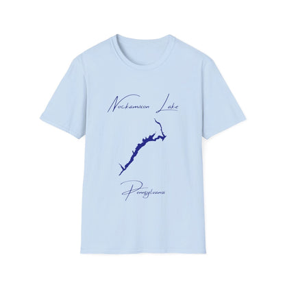 Pennsylvania  Nockamixon  Lake  T-shirt  front  position  view  from  front  light  blue.webp
