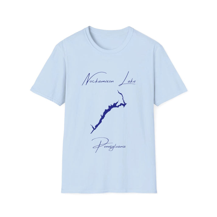 Pennsylvania  Nockamixon  Lake  T-shirt  front  position  view  from  front  light  blue.webp