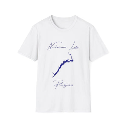 Pennsylvania  Nockamixon  Lake  T-shirt  front  position  view  from  front  white.webp