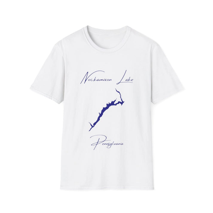 Pennsylvania  Nockamixon  Lake  T-shirt  front  position  view  from  front  white.webp