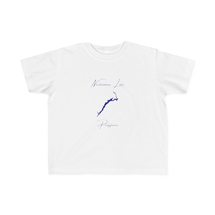 Pennsylvania  Nockamixon  Lake  Toddler  T-shirt  front  position  view  from  front  white.webp