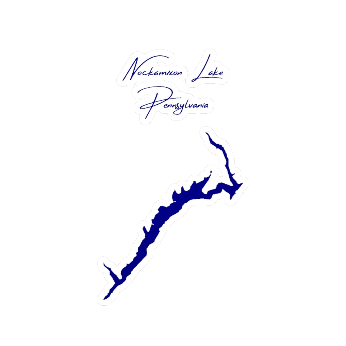 Pennsylvania  Nockamixon  Lake  Vinyl  Decal  other  position  view  from  front  4  x  6.webp