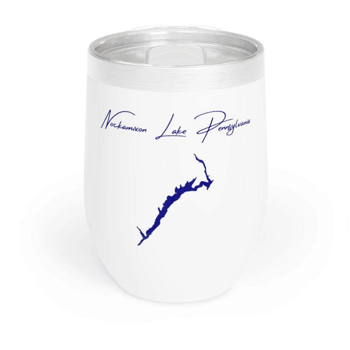 Pennsylvania  Nockamixon  Lake  Wine  Tumbler  front  position  view  from  front  white.webp