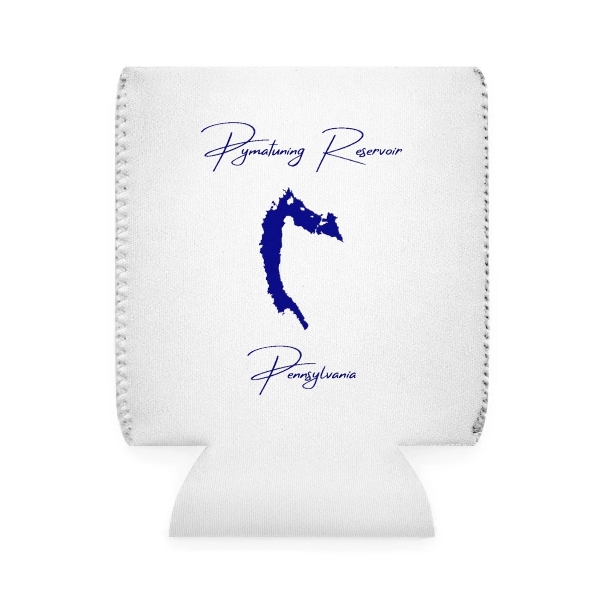 Pennsylvania  Pymatuning  Reservoir  Can  Koozie  front  position  view  from  front-1  white.webp