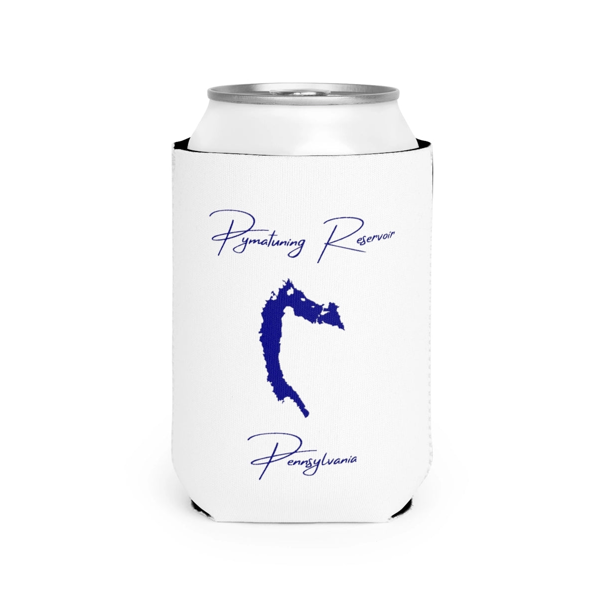 Pennsylvania  Pymatuning  Reservoir  Can  Koozie  front  position  view  from  front-2  white.webp