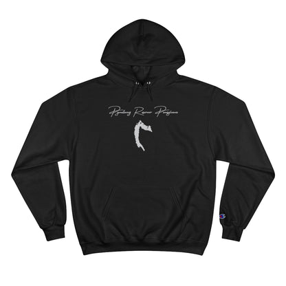 Pennsylvania  Pymatuning  Reservoir  Hoodie  front  position  view  from  front  black.webp