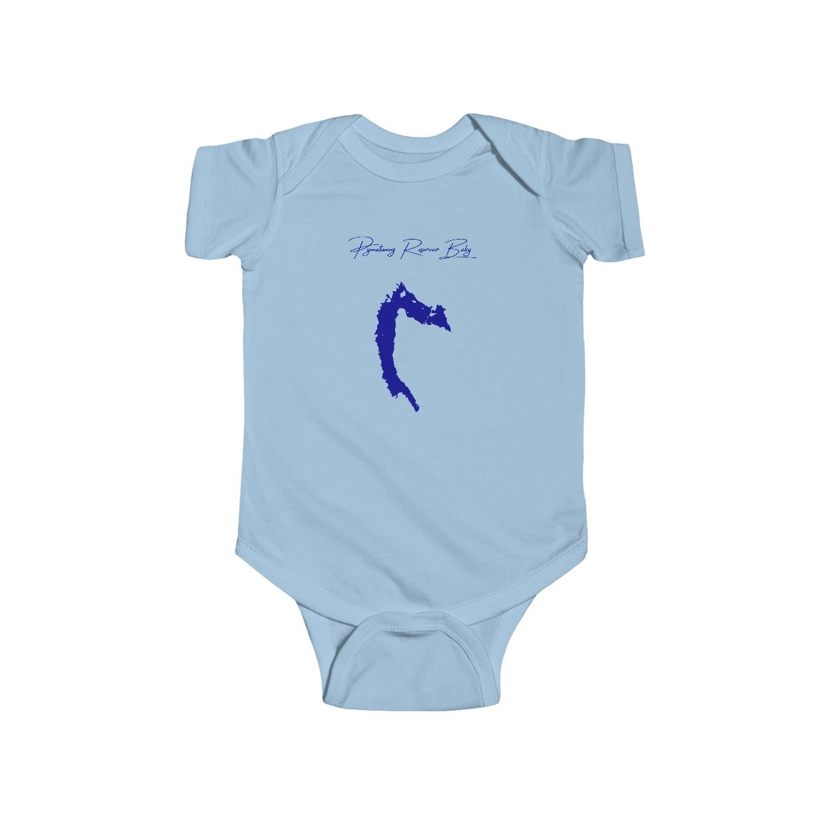 Pennsylvania  Pymatuning  Reservoir  Onesie  front  position  view  from  front  light  blue.webp