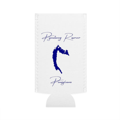 Pennsylvania  Pymatuning  Reservoir  Slim  Can  Koozie  front  position  view  from  flat-front  white.webp