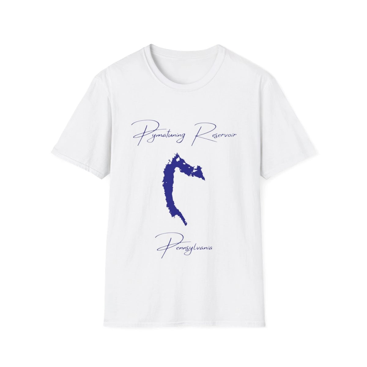 Pennsylvania  Pymatuning  Reservoir  T-shirt  front  position  view  from  front  white.webp