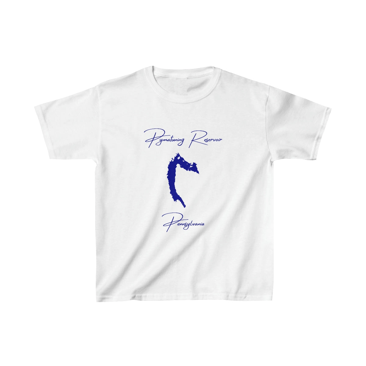 Pennsylvania  Pymatuning  Reservoir  Youth  T-shirt  front  position  view  from  front  white.webp