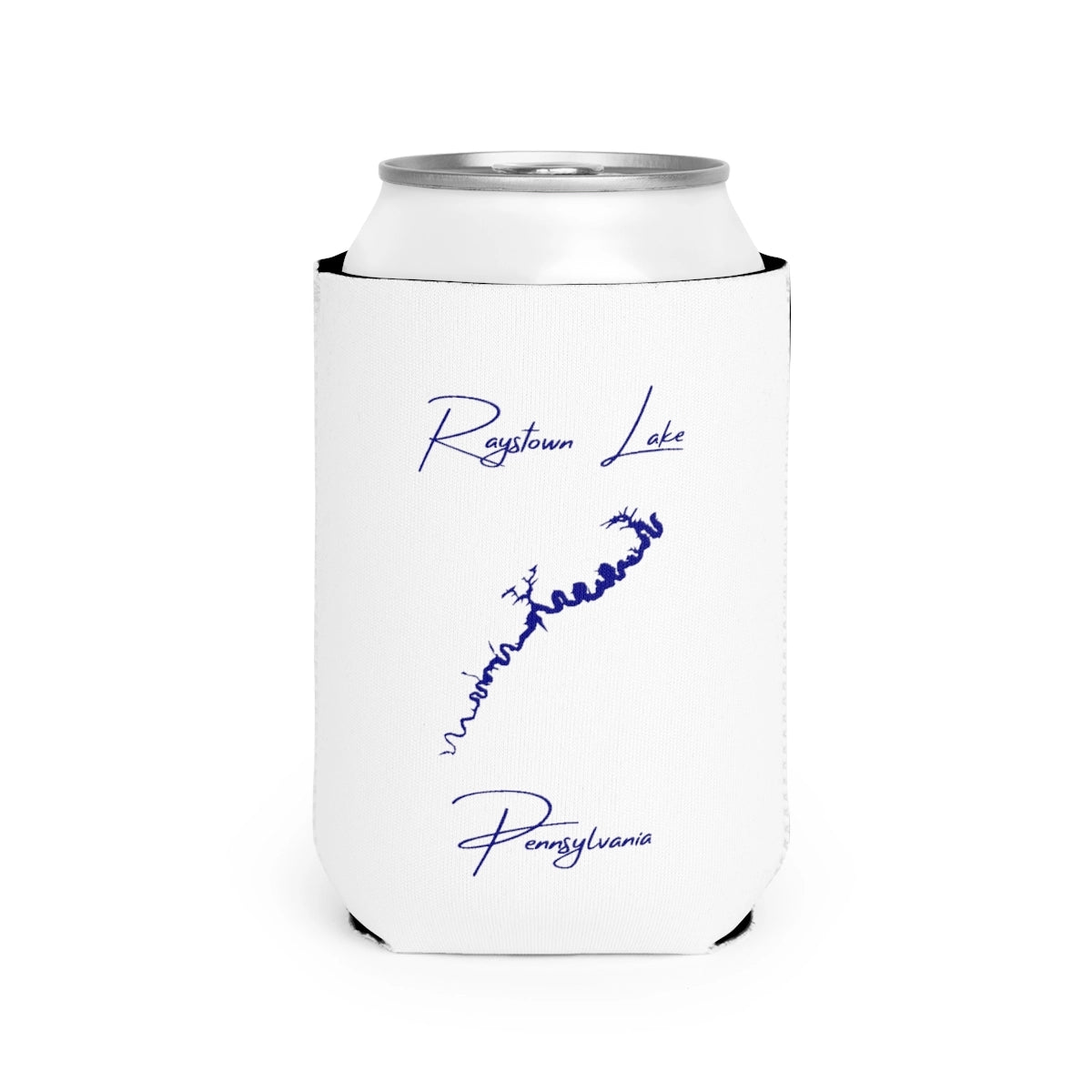 Pennsylvania  Raystown  Lake  Can  Koozie  front  position  view  from  front-2  white.webp