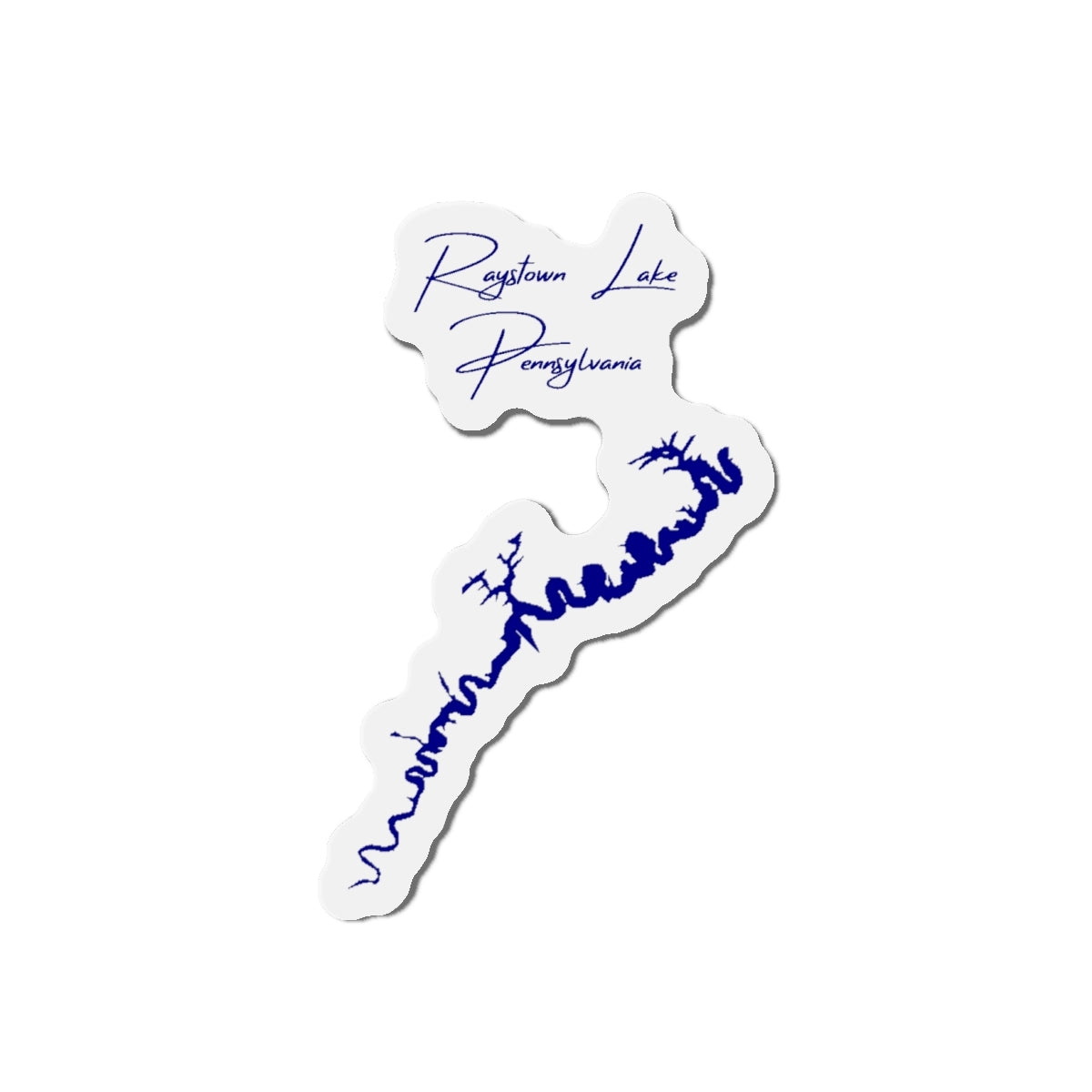 Pennsylvania  Raystown  Lake  Die  Cut  Magnet  front  position  view  from  front  4  x  4.webp