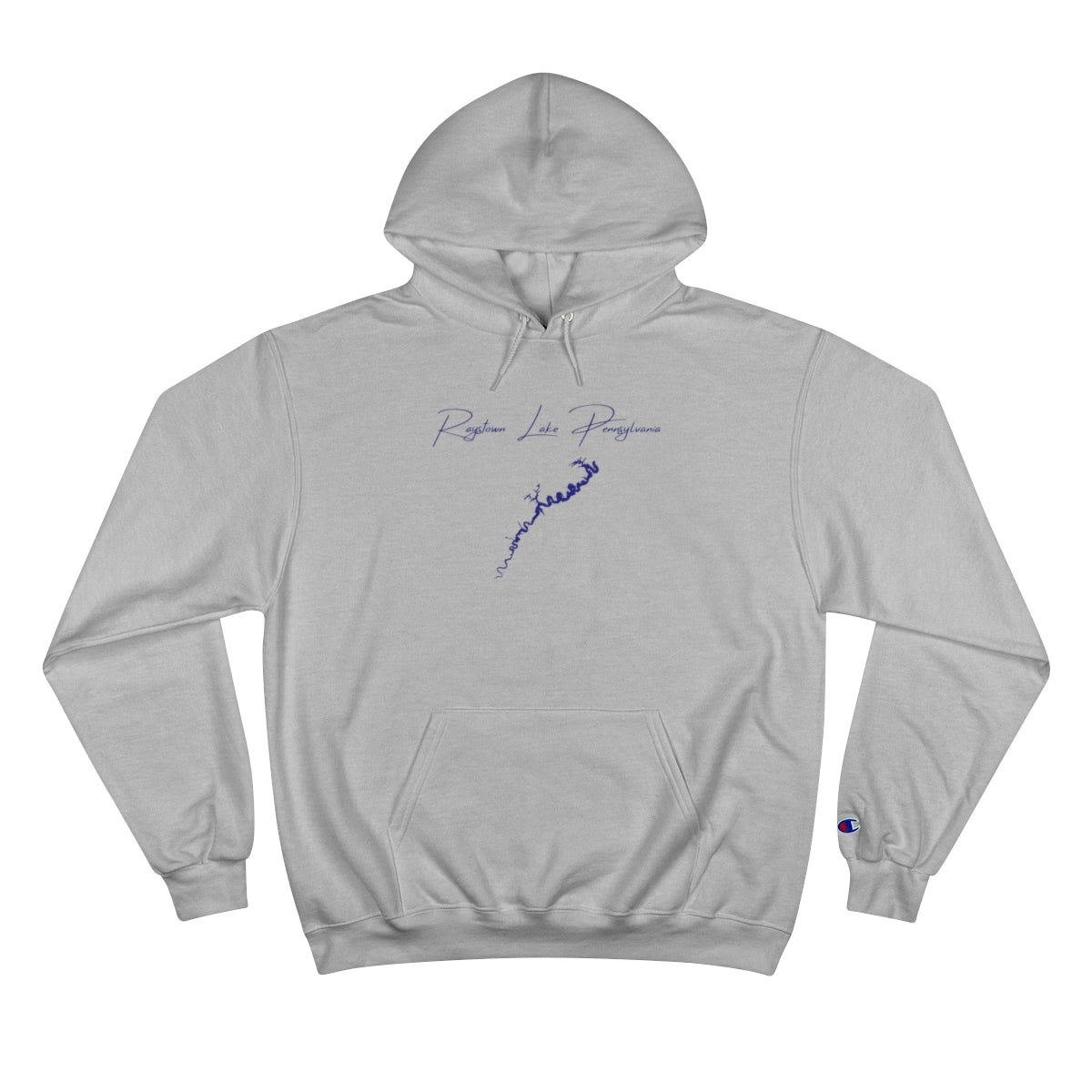 Pennsylvania  Raystown  Lake  Hoodie  front  position  view  from  front  light  steel.webp