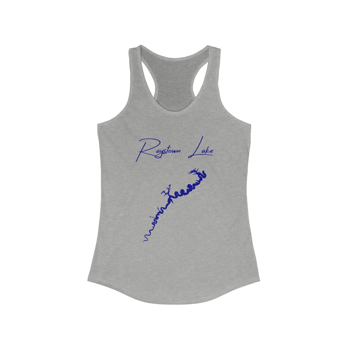 Pennsylvania  Raystown  Lake  Racerback-Tank  front  position  view  from  front  heather  grey.webp