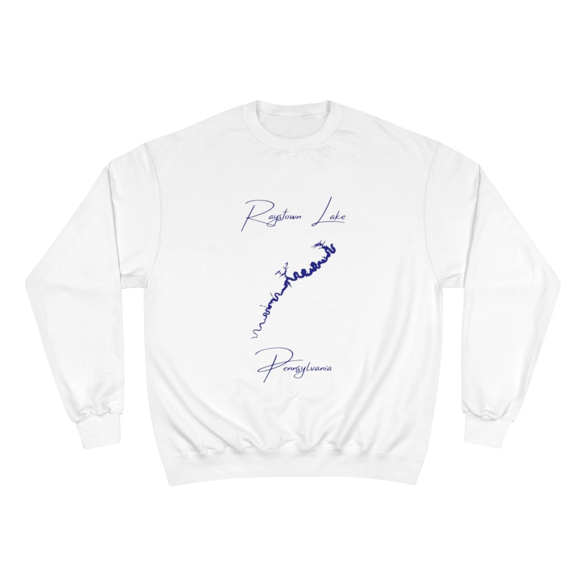 Pennsylvania  Raystown  Lake  Sweatshirt  front  position  view  from  front  white.webp