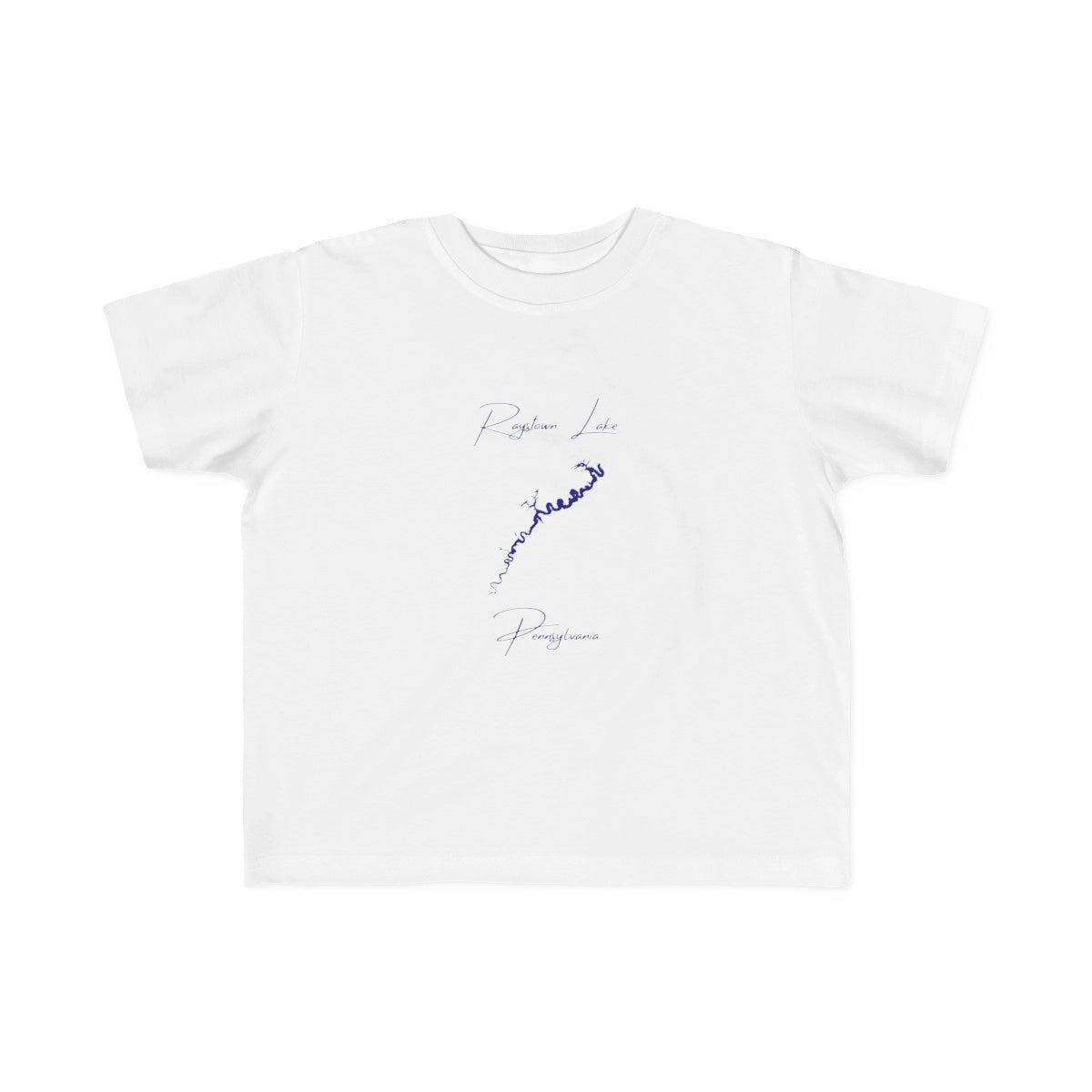Pennsylvania  Raystown  Lake  Toddler  T-shirt  front  position  view  from  front  white.webp