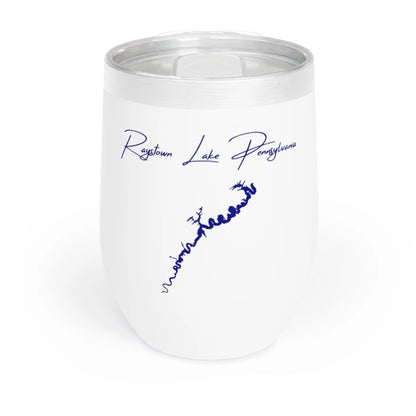 Pennsylvania  Raystown  Lake  Wine  Tumbler  front  position  view  from  front  white.webp
