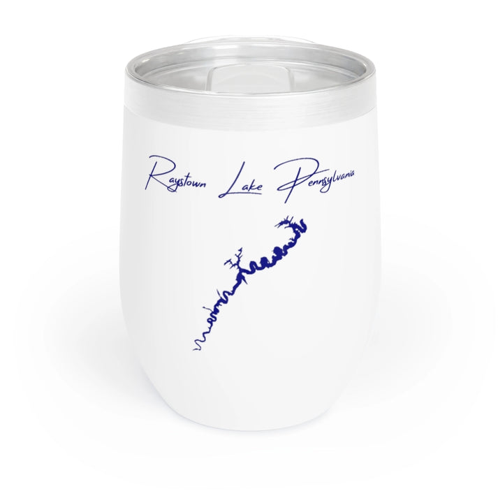 Pennsylvania  Raystown  Lake  Wine  Tumbler  front  position  view  from  front  white.webp