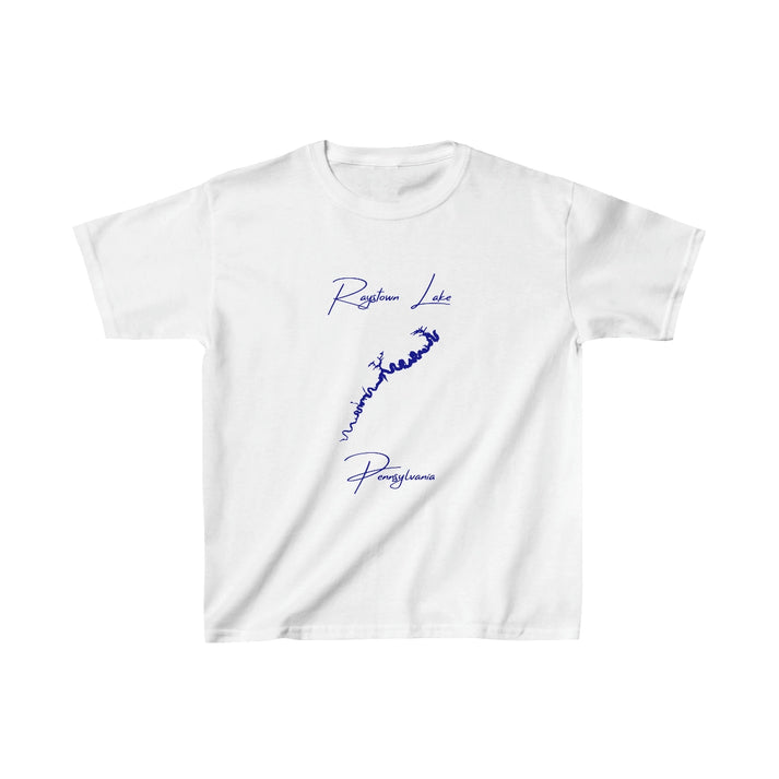 Pennsylvania  Raystown  Lake  Youth  T-shirt  front  position  view  from  front  white.webp